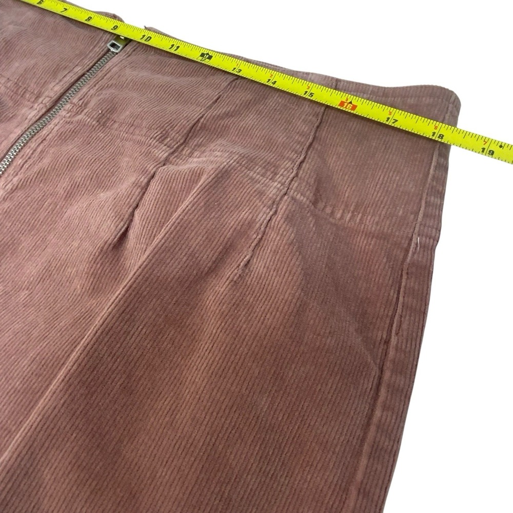 Wild Fable Corduroy Mini Skirt Size 16 Full Zip Front Utility GORP Y2K 80s 90s - Picture 11 of 16